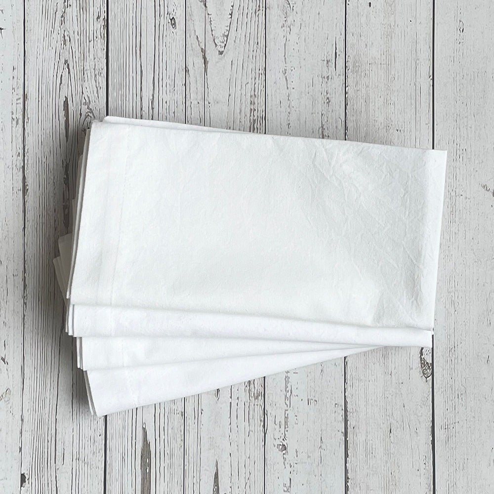 Mahogany Napkin Set Of 4 White