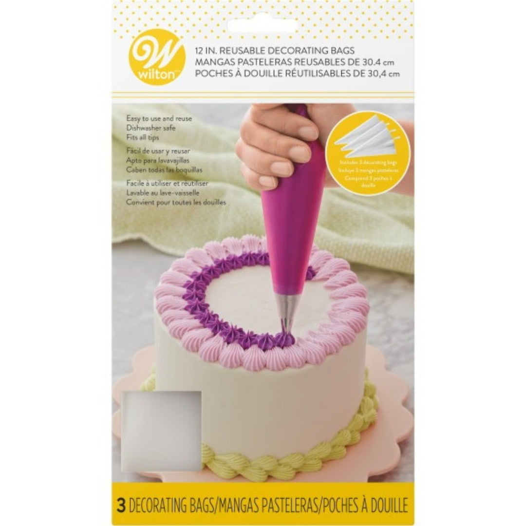 Wilton 12" Reusable Piping Bag Set Of 3