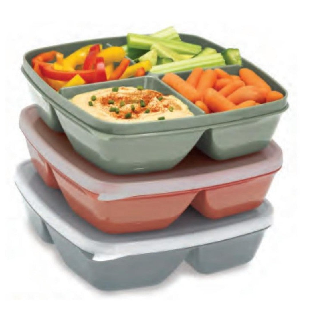 Joie Meal Seal 4 Compartment Portion Trays Set Of 3