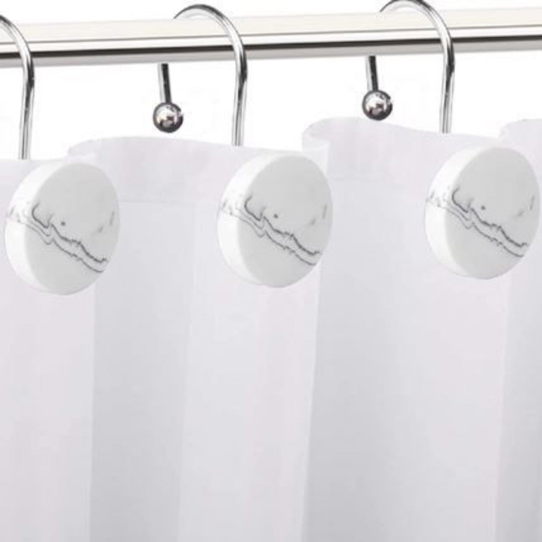 Moda At Home Michaelangelo White Resin Shower Hooks Set Of 12 - iQ living