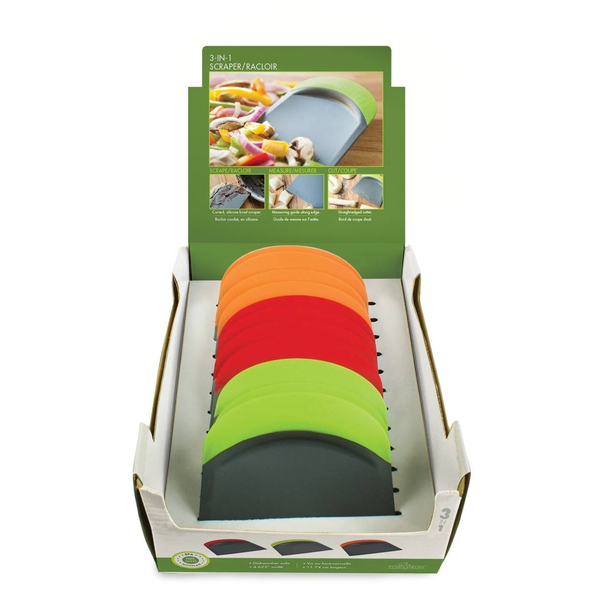 Fox Run 3-In-1 Bowl Scraper