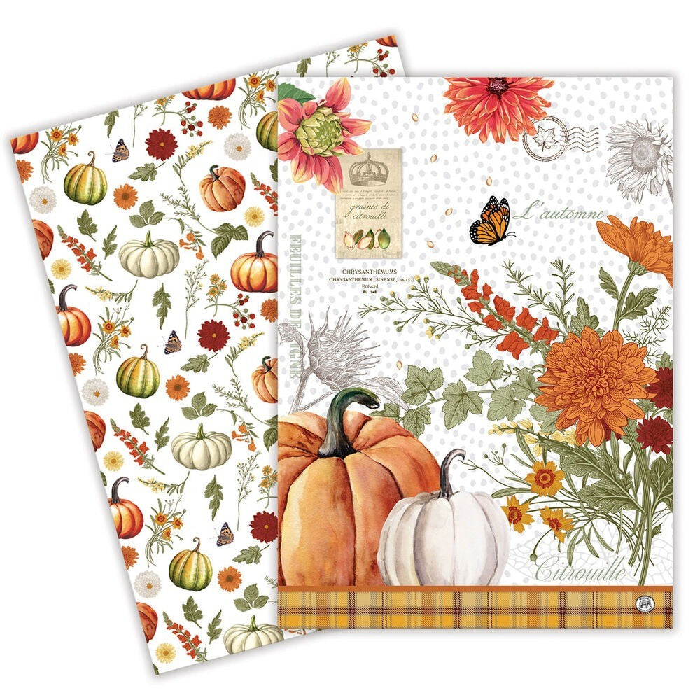 Michel Design Works Fall Pumpkin Delight Kitchen Towel - EACH