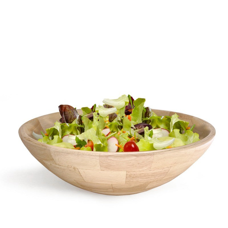 Natural Living Hardwood Salad Bowl 14"