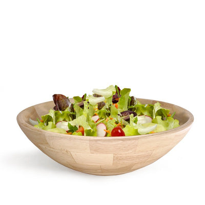 Natural Living Hardwood Salad Bowl 14"