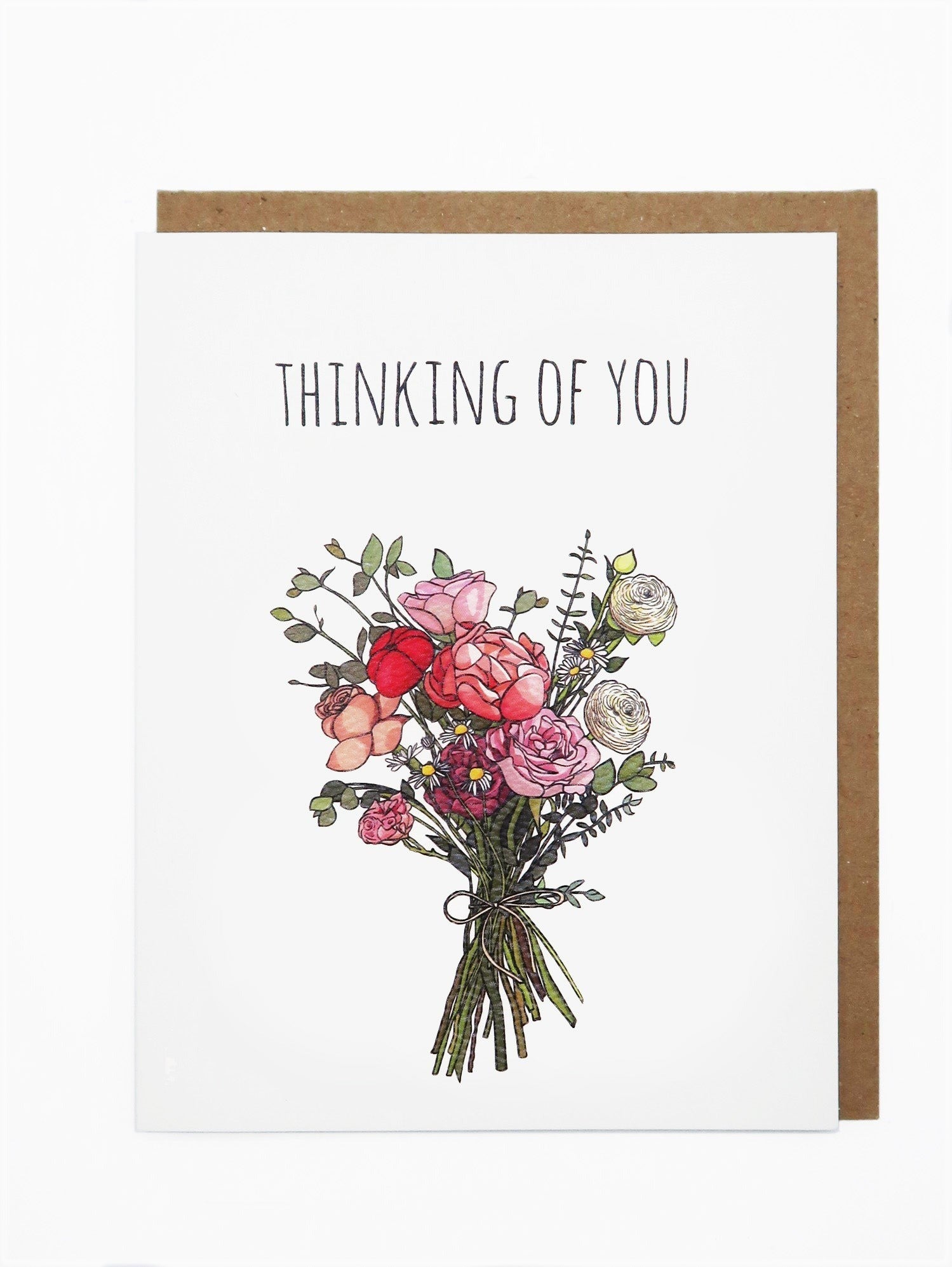 Noted By Copine Thinking Of You Card - Bouquet