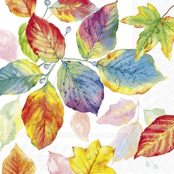 IHR Cocktail Napkin 20 Pack Colourful Leaves