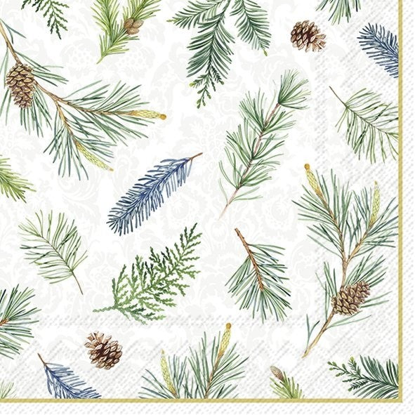 IHR Luncheon Napkin 20 Pack Classic Branches Gold