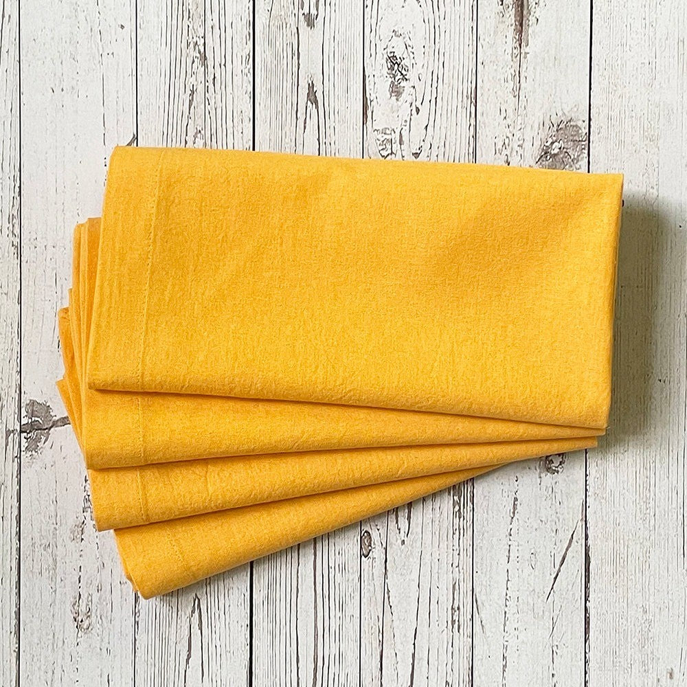 Mahogany Napkin Set Of 4 Mellow Yellow