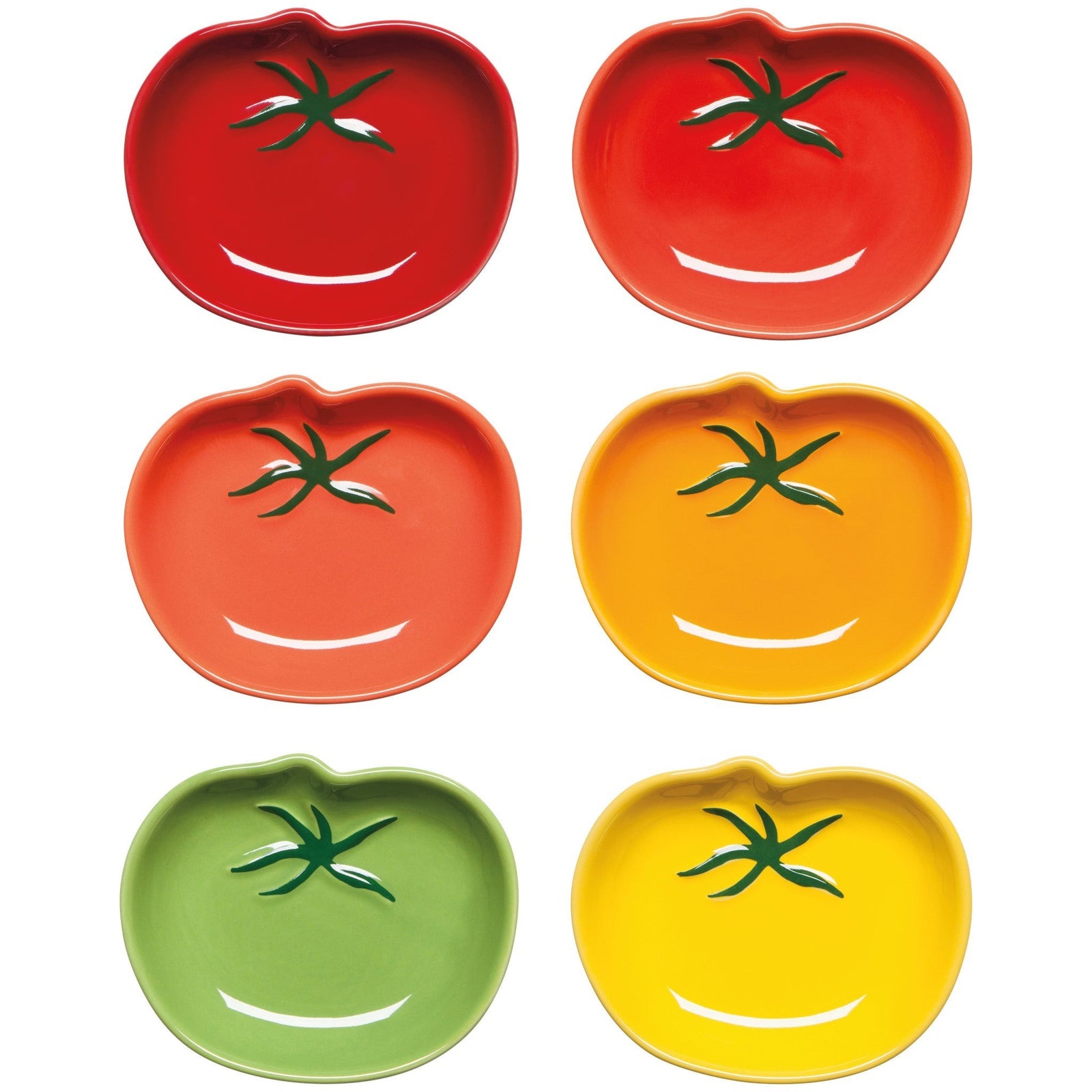 Now Designs Pinch Bowl Set Of 6 Heirloom Tomato