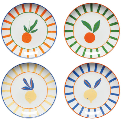 Danica Appetizer Plate Citrus Burst Set Of 4