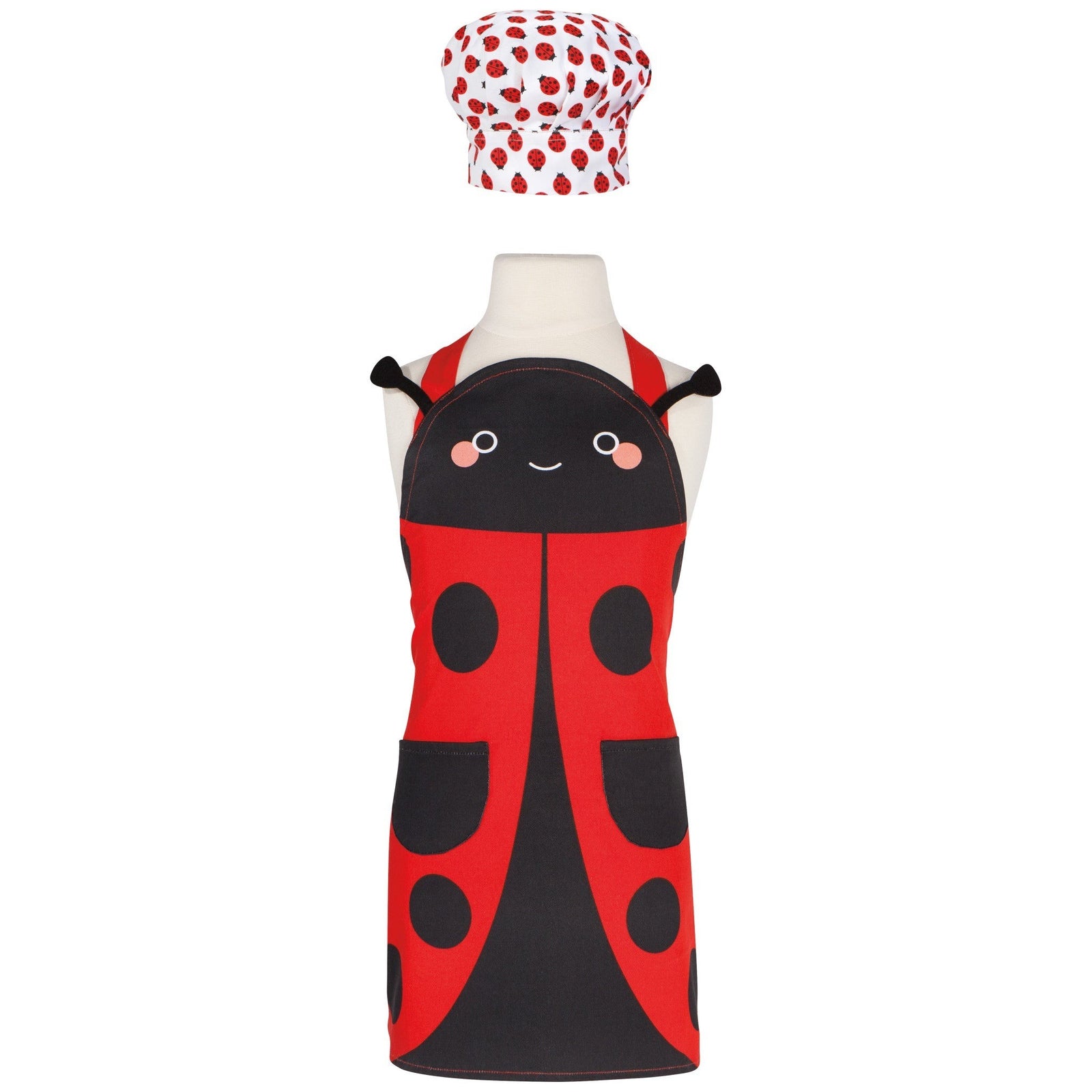 Danica Kids Apron & Chef's Hat Set Ladybug