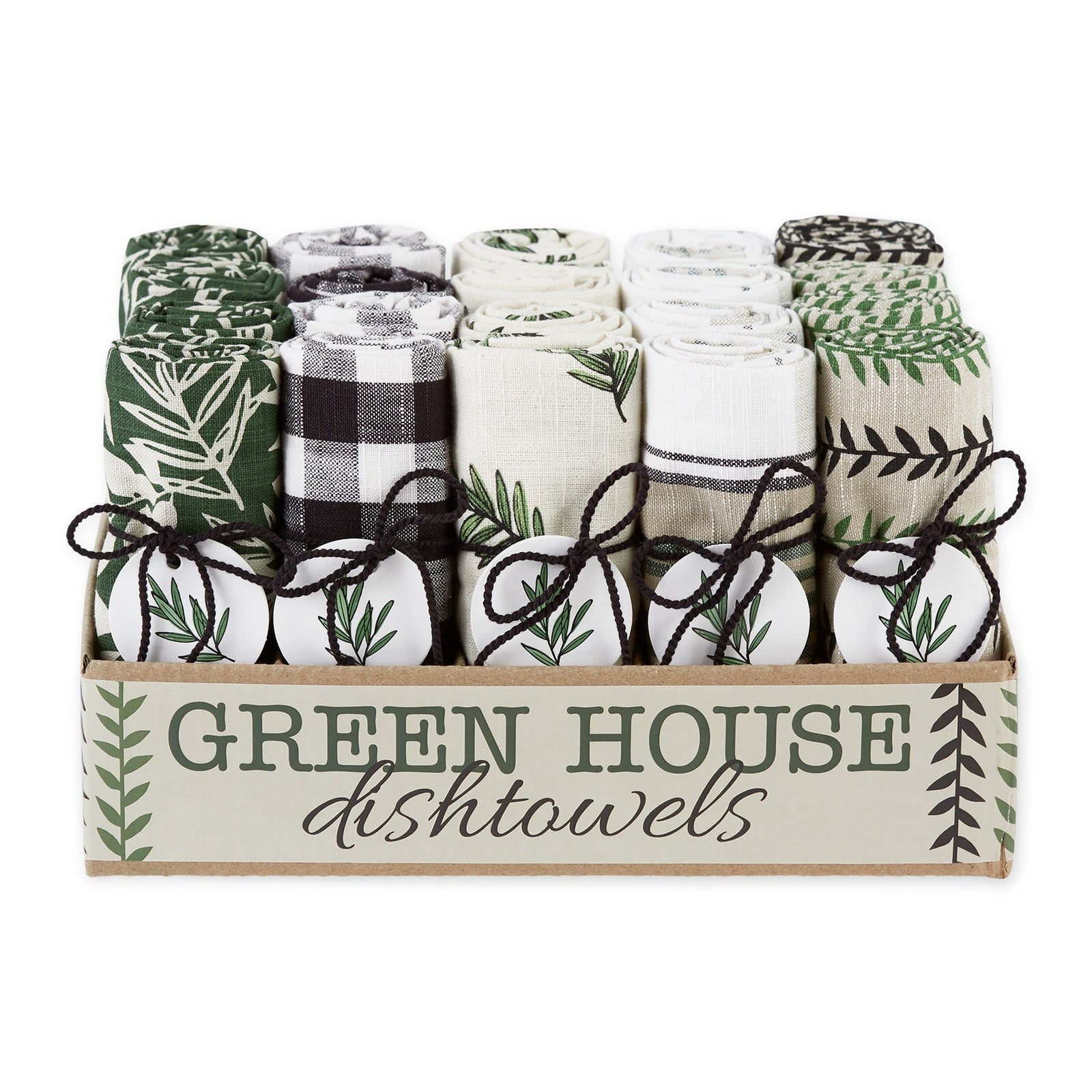 Design Imports Green House Dishtowel - Assorted