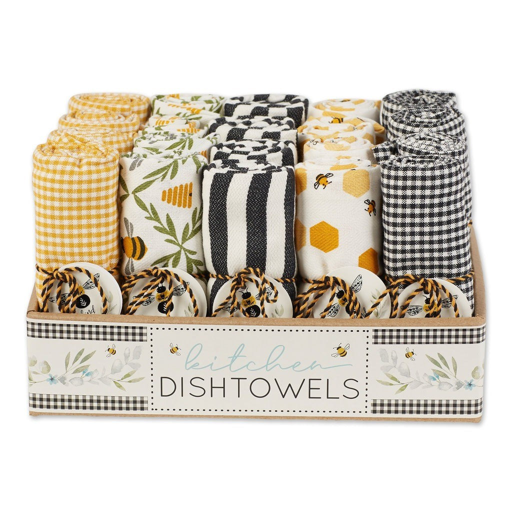 Design Imports Honey Bee Dishtowel - Assorted