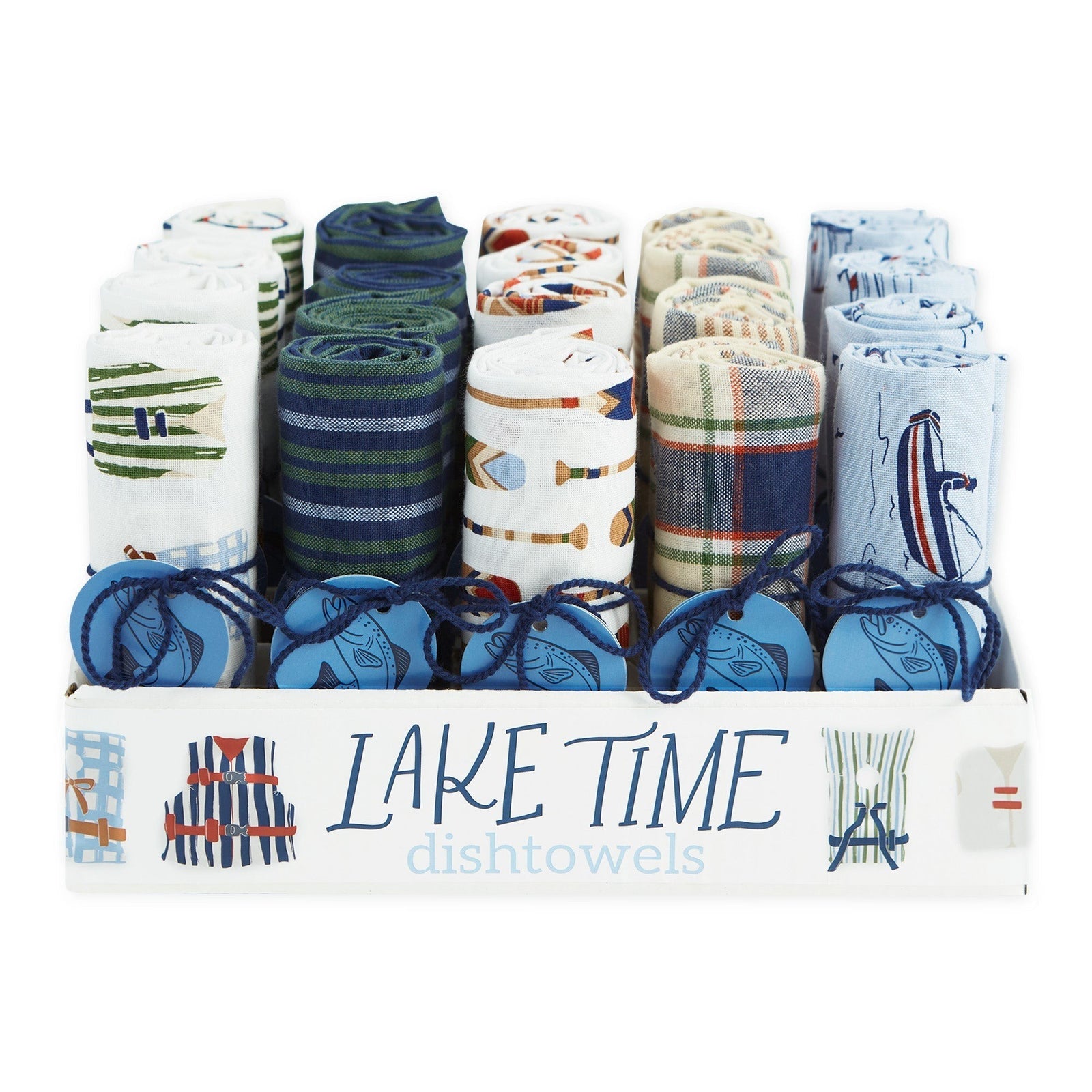 Design Imports Lake House Dishtowel - Assorted
