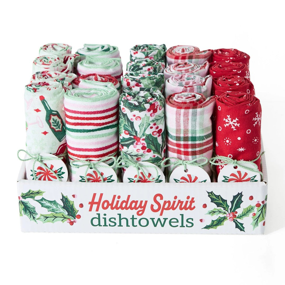 Design Imports Christmas Holiday Spirit Dishtowel - Assorted
