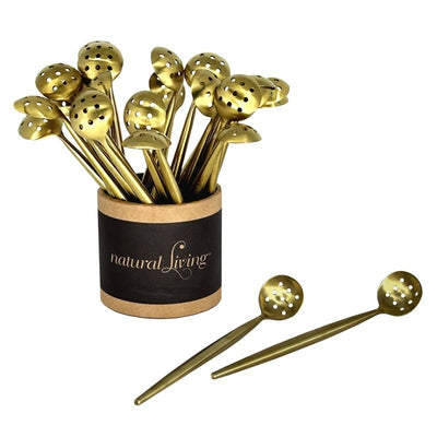 Natural Living Brushed Gold Small Olive Spoon