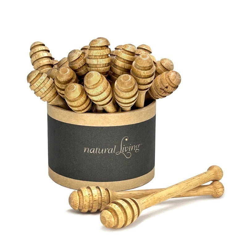 Natural Living Wood Honey Dipper - iQ living