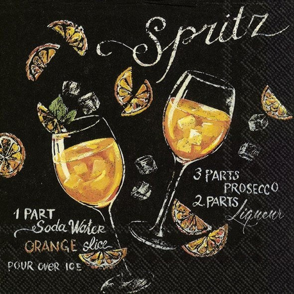 IHR Cocktail Napkin 20 Pack Sprtiz