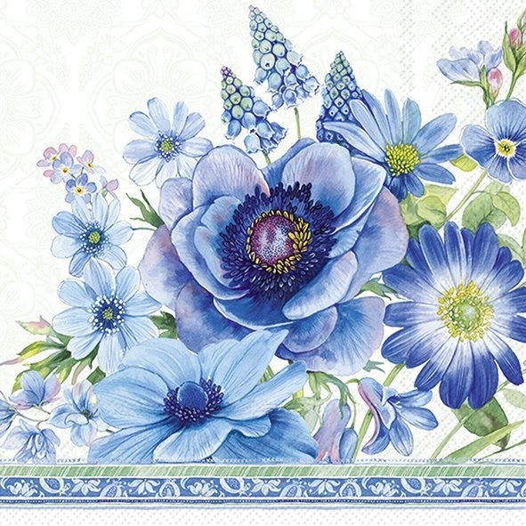 IHR Luncheon Napkin 20 Pack Springtime Blues