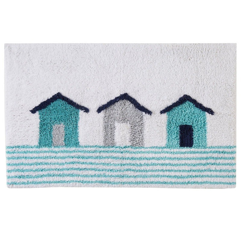 Fusion Bath Mat Beach Huts 30" x 22"