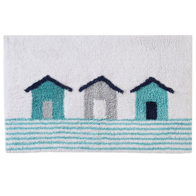 Fusion Bath Mat Beach Huts 30" x 22"