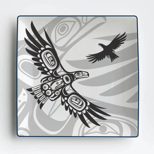 Native Northwest Soaring Eagle Serving Plate