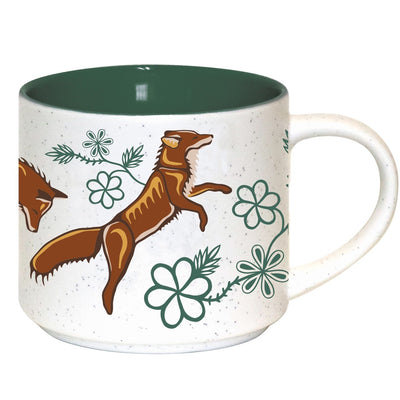 Native Northwest 16oz Ceramic Mug Foxes