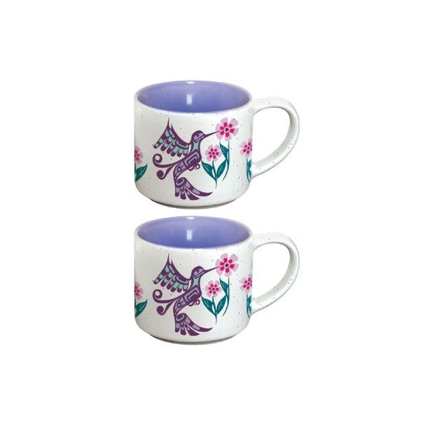 Native Northwest 3oz Espresso Mug Set Of 2 Hummingbird