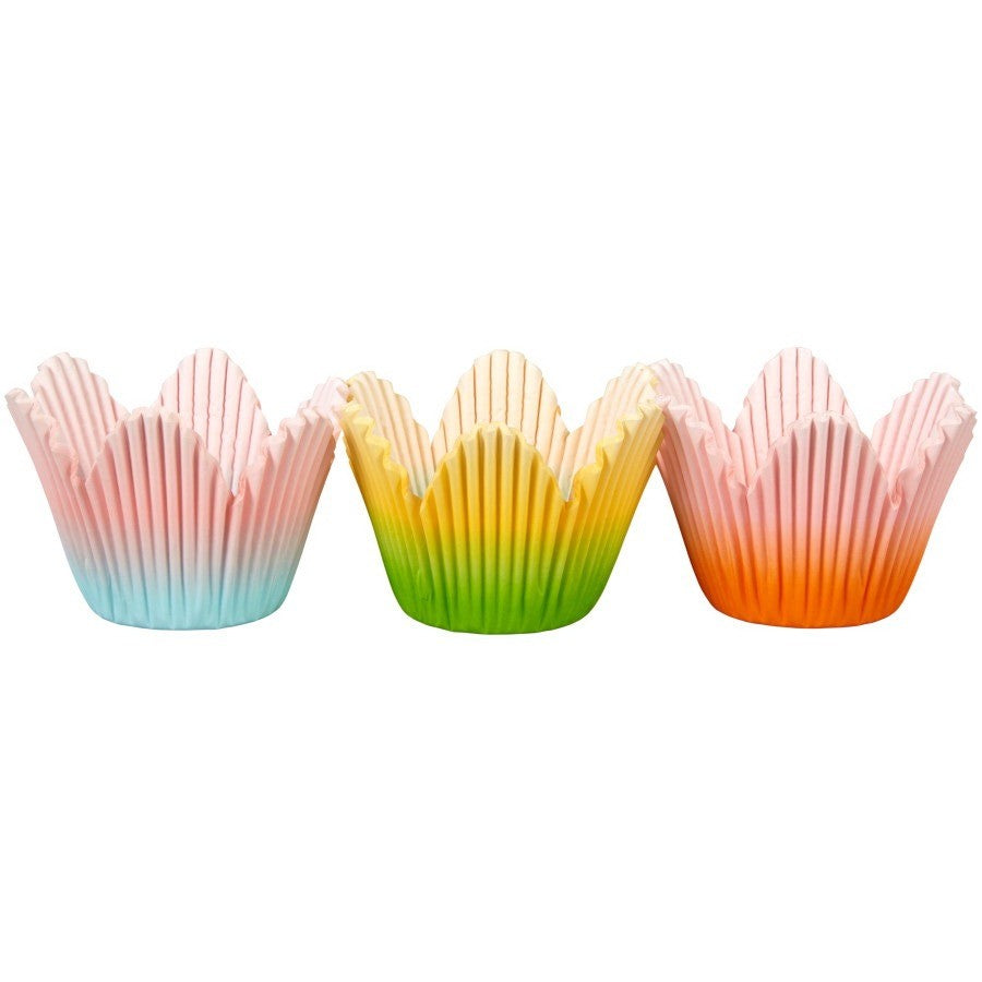 Wilton Easter Baking Cups 72 Count - Ombre Flower Petal