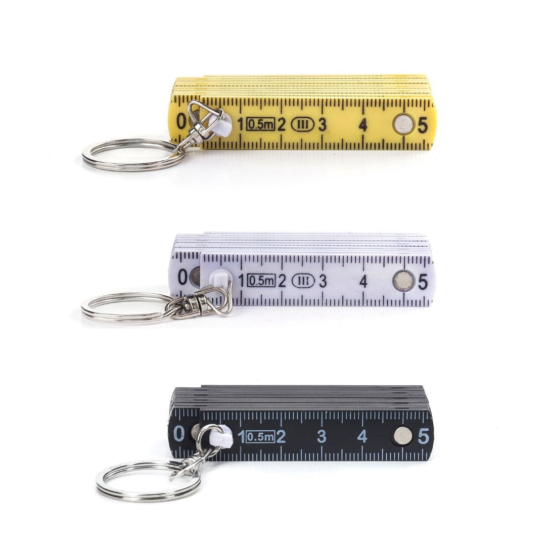 Kikkerland Mini Folding Ruler Keyring