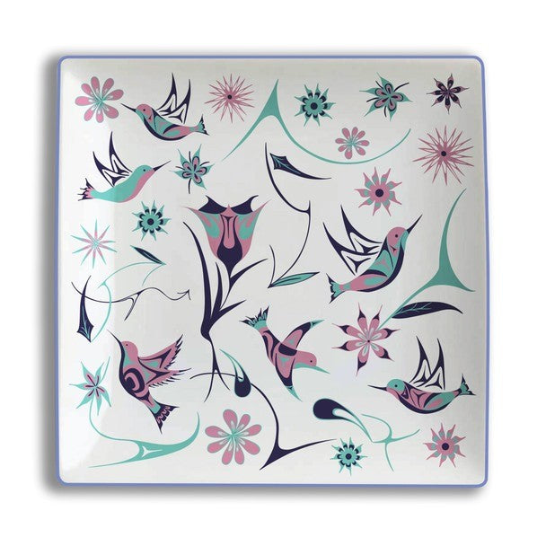 Native Northwest Hummingbirds Serving Plate