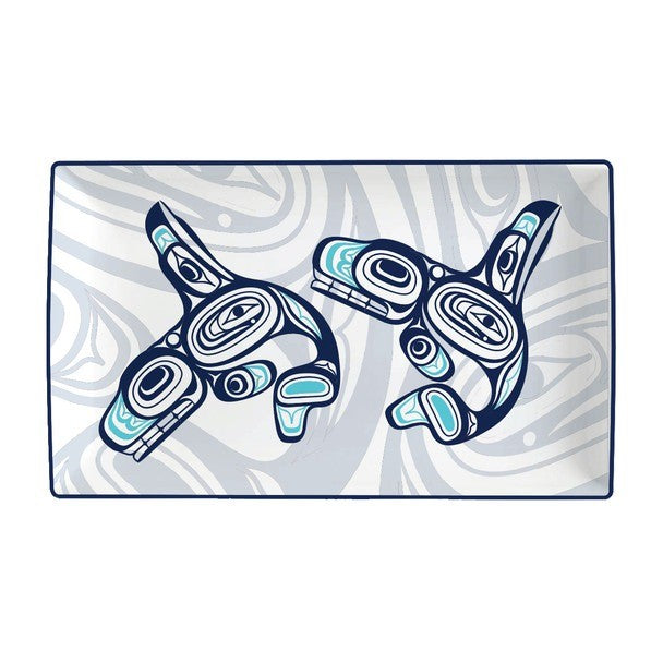 Native Northwest Whale Rectangular Platter