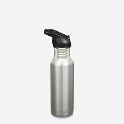 Klean Kanteen Classic Bottle 18oz - Flip Seal Sport Cap & Straw