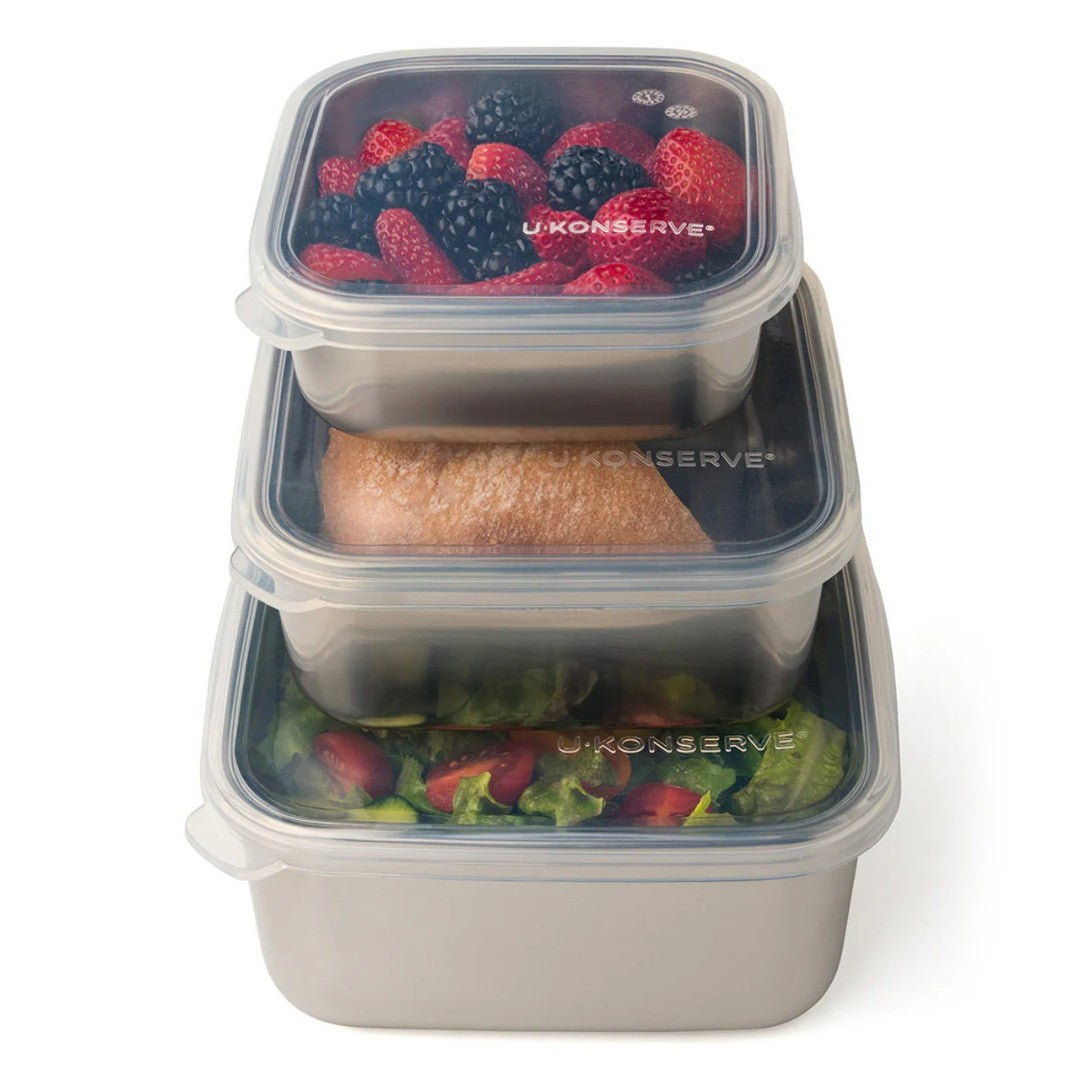 U-Konserve Lunch Square Nesting Trio Containers