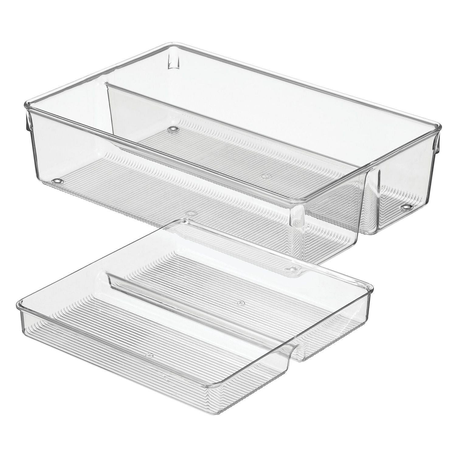 iDesign Linus 2-Piece Drawer Organizer Set
