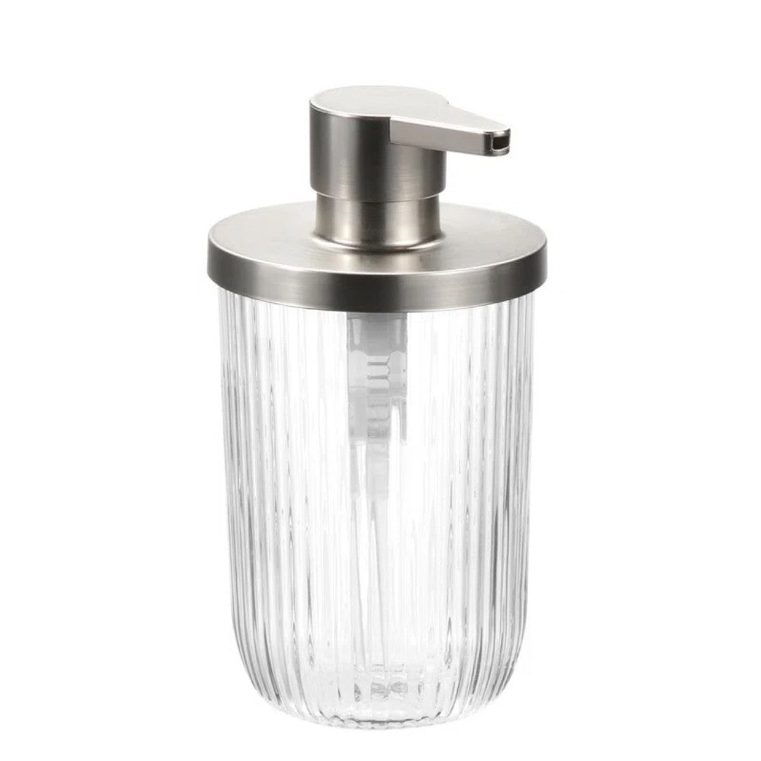 iDesign Fusion Brushed Bathroom Soap Pump