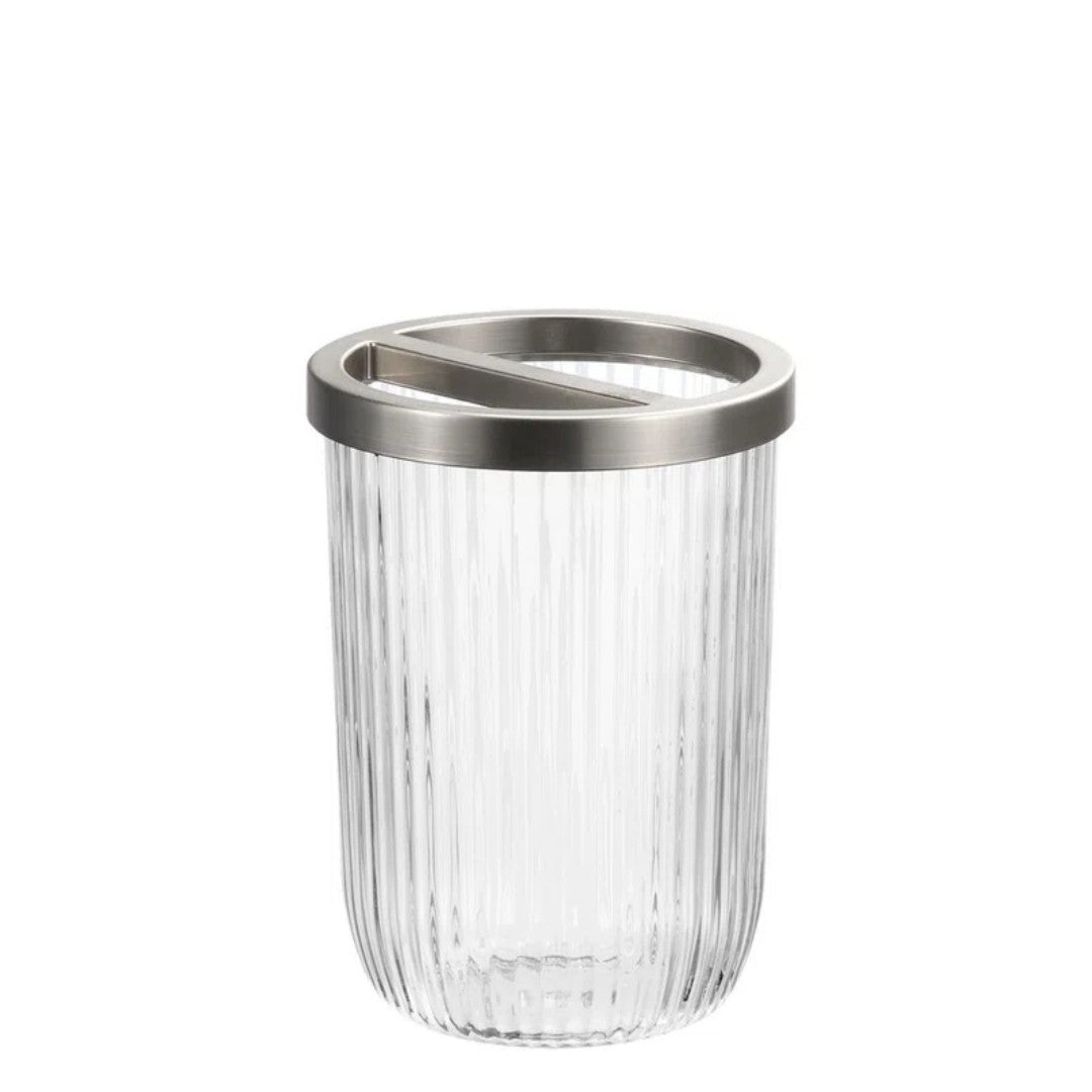 Design Fusion Brushed Bathroom Toothbrush Holder