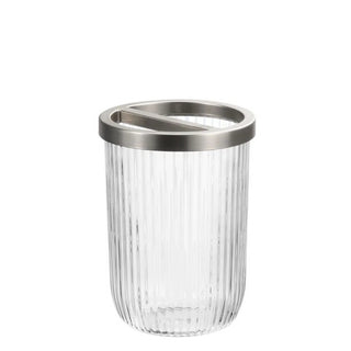Design Fusion Brushed Bathroom Toothbrush Holder