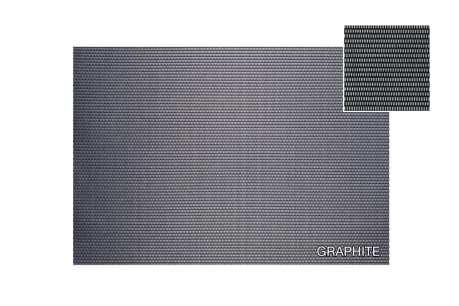 Tate Placemat 17" x 12" Graphite - iQ living