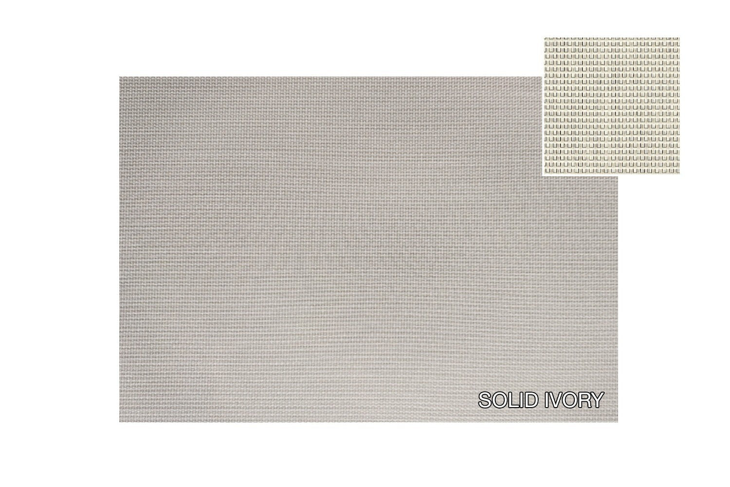 Tate Placemat 17" x 12" Solid Ivory