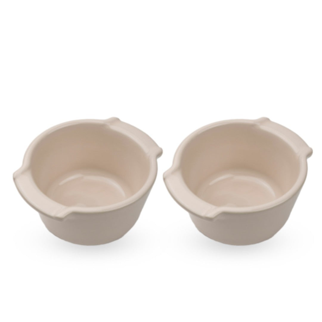 Peugeot Appolia Ramekin Ecru Set Of 2