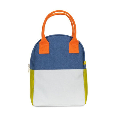 Fluf Zipper Lunch Bag - Citrus Sky