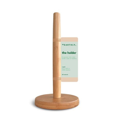 Earthly Bamboo Paper Towel Holder