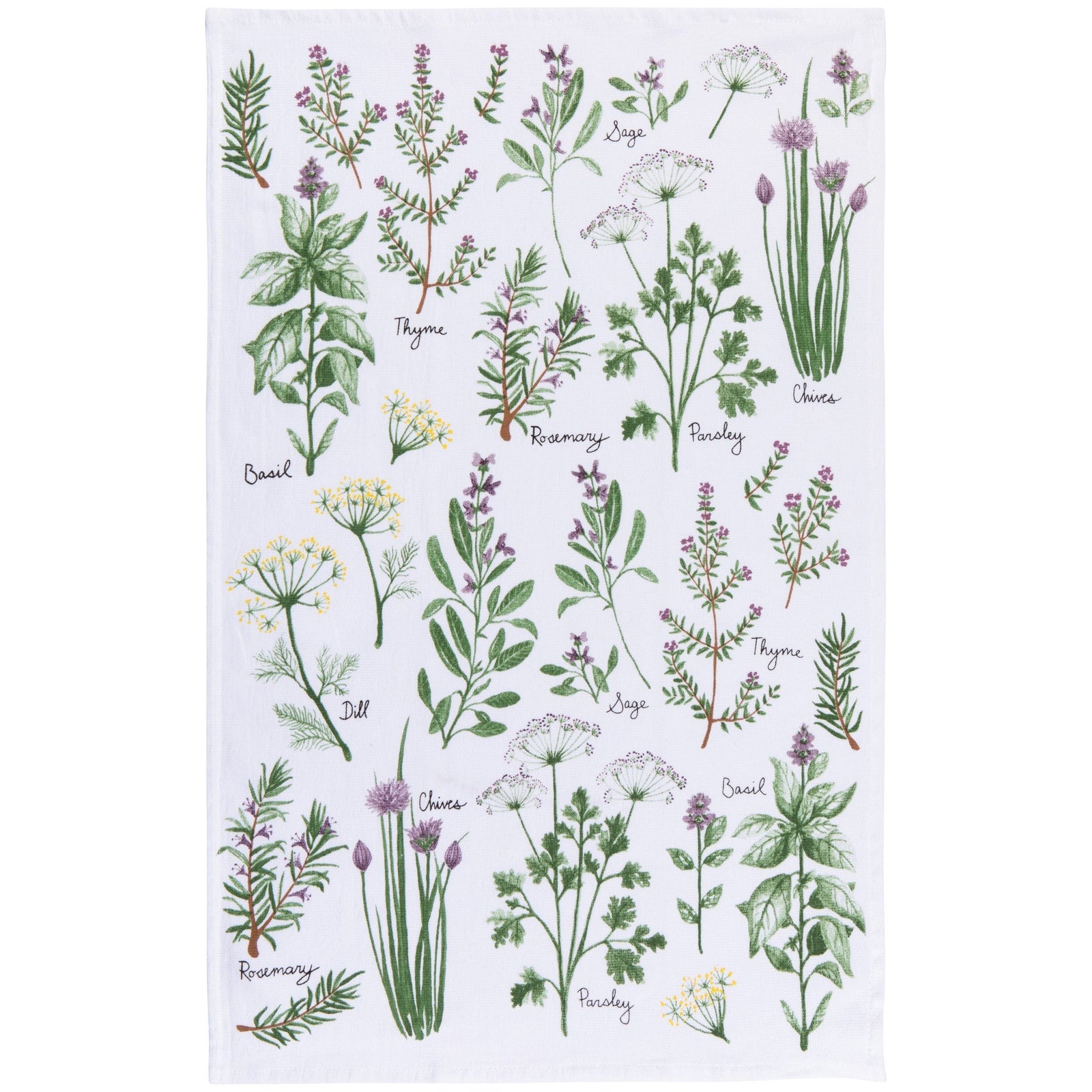 Now Designs Tea Towel Fresh Herbs