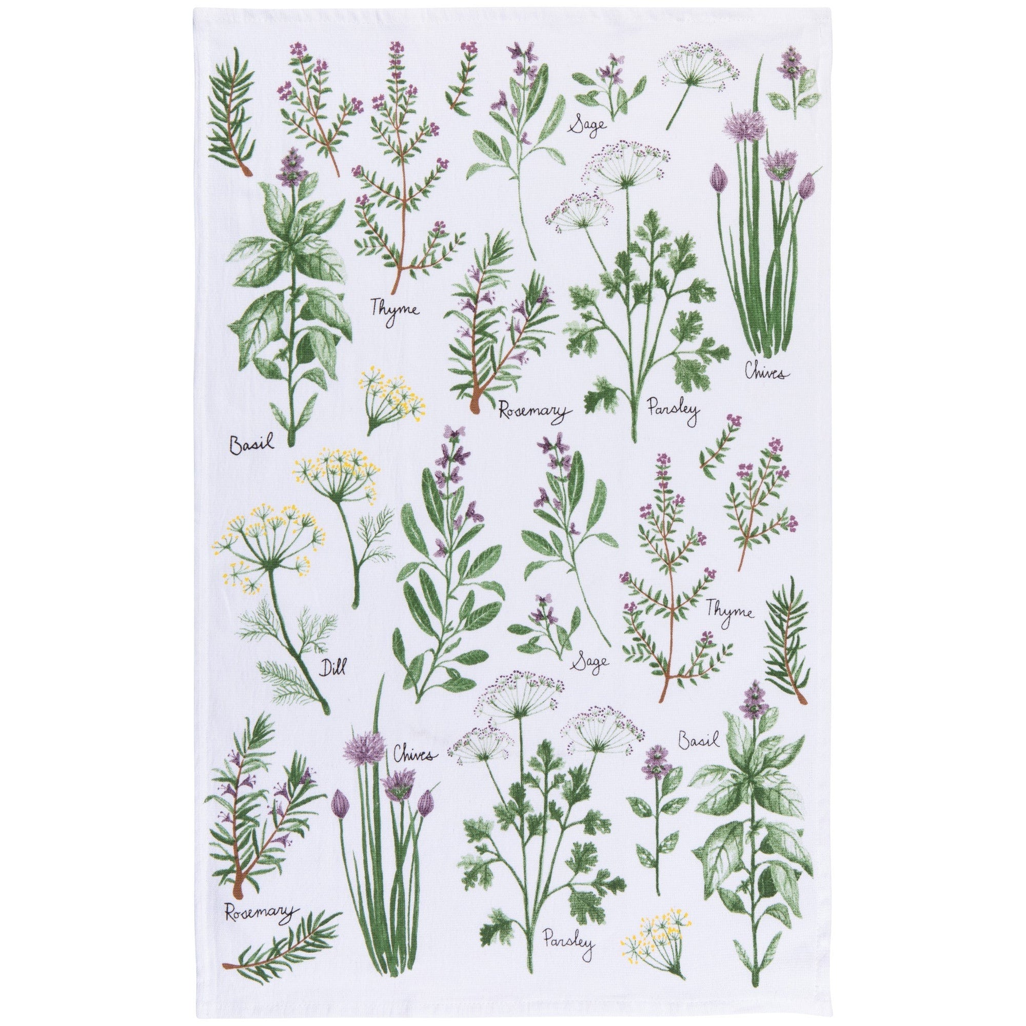 Now Designs Tea Towel Fresh Herbs