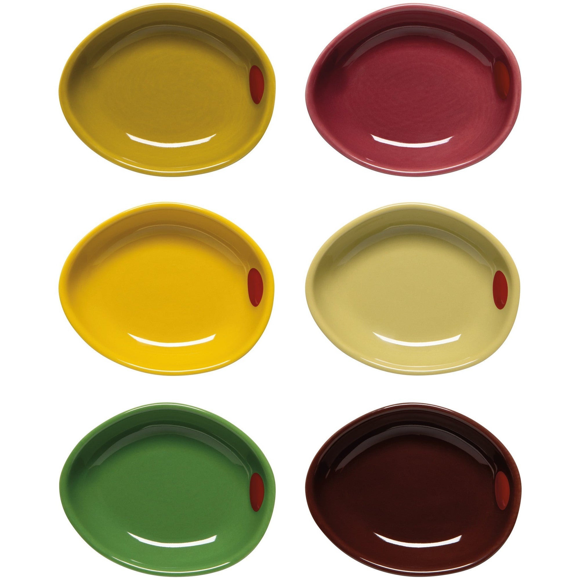Now Designs Pinch Bowl Set Of 6 Olives
