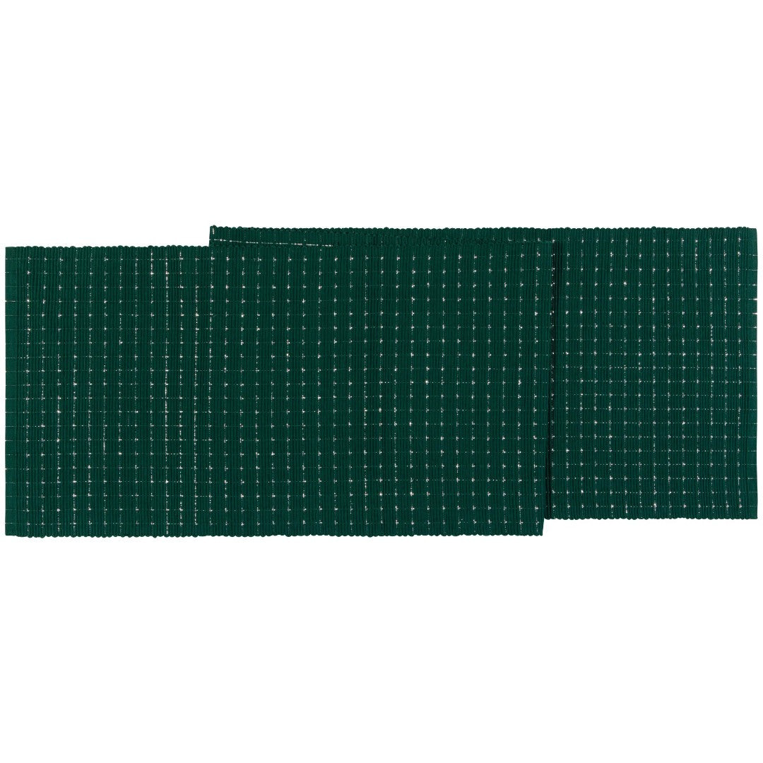 Now Designs Green & Silver Spruce Christmas Tablerunner