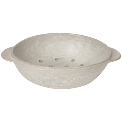Danica Stoneware Fruit Bowl Ivory 9"