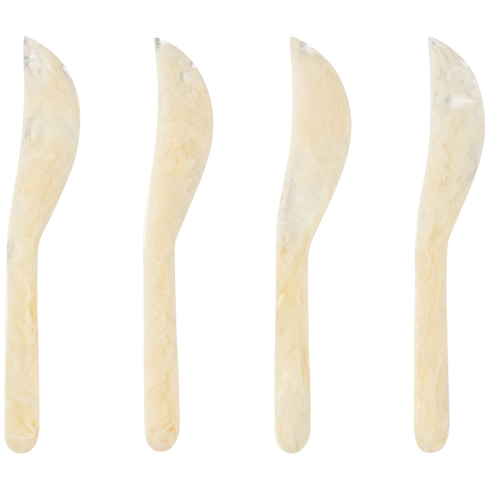 Danica Ivory & Gold Spreaders Set Of 4
