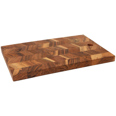 Danica Acacia Chevron Serving Board 10" x 16"